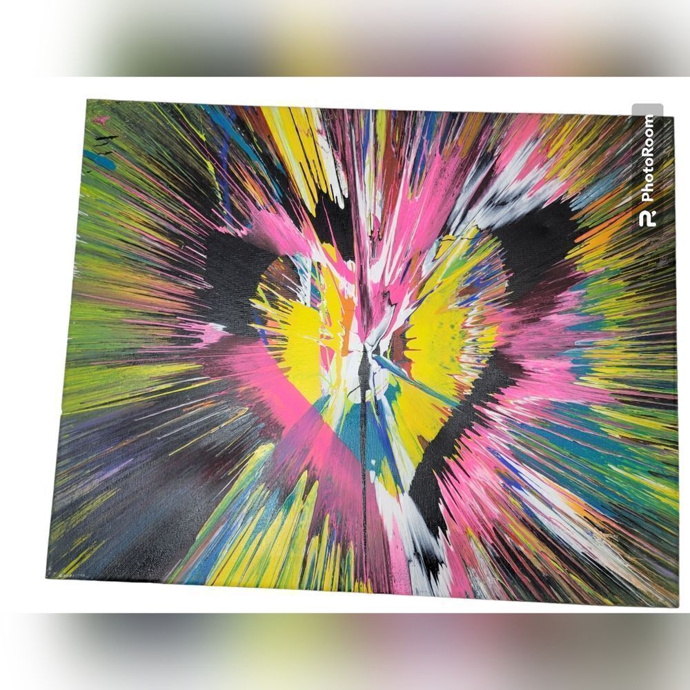 16"x20 spin art  